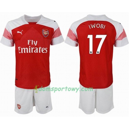 Koszulka Arsenal IWOBI 17 Dziecięcy Domowe Koszulki Piłkarskie 2018-2019 Krótki Rękaw